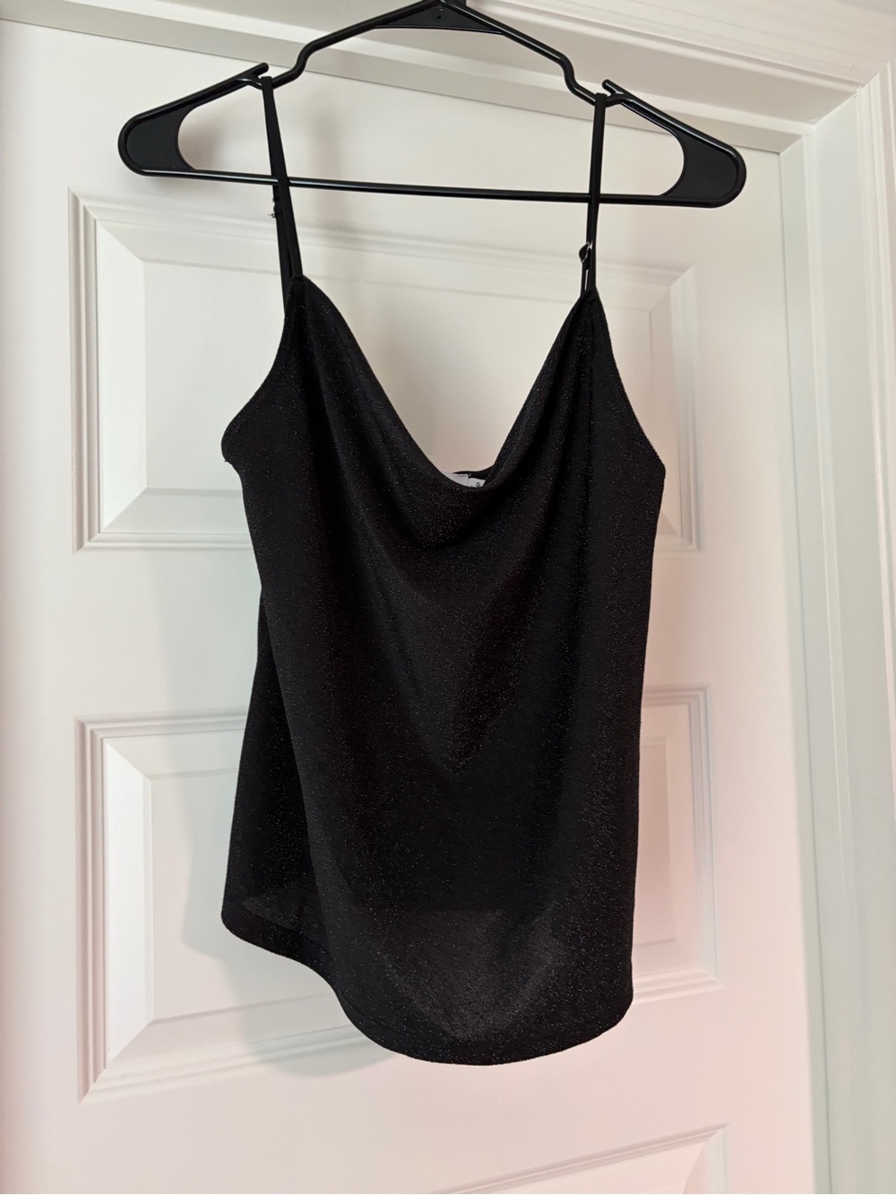 Petal & Pup Black Sparkle Cowl Camisole